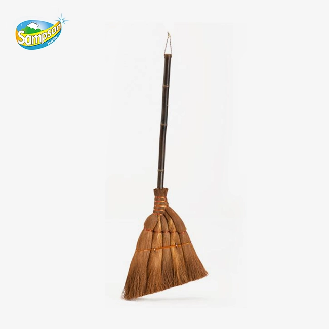 Palm bristle broom Palm bristle broom